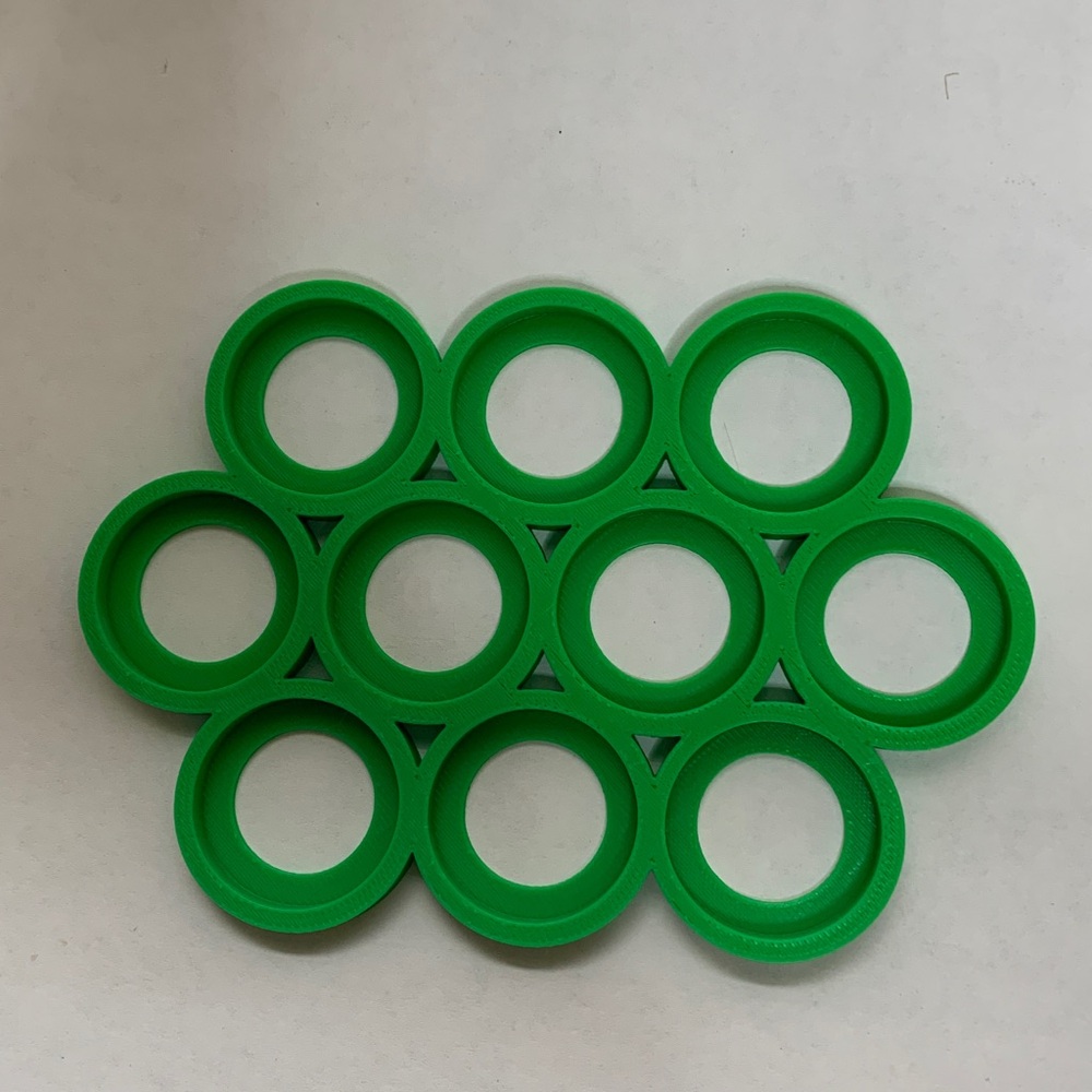 25mm Green Cloud Movement Trays for 10 units
